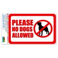 thumbnail image 1 of Please No Dogs Allowed SLAP-STICKZ(TM) Automotive Car Window Locker Bumper Sticker, 1 of 1