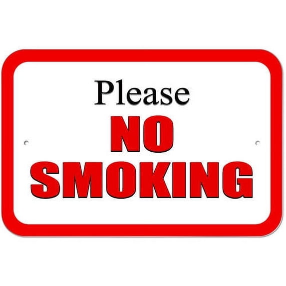 Please No Smoking Sign