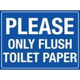 thumbnail image 1 of Please Only Flush Toilet Paper Sign Rustic Metal Tin Sign Home Outdoor Art Wall Decorations For Cafe Bar Kitchen 12X8Inch, 1 of 4