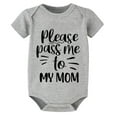 thumbnail image 1 of Please Pass Me To My Mom Coming Home Outfit for Baby Girl Newborn Short Sleeve Baby Girl Summer Romper White Baby Clothes for, 1 of 2