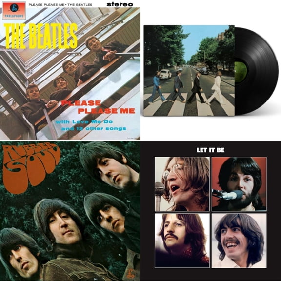 Please Please Me & Rubber Soul & Let It Be Special Edition & Abbey Road Anniversary [LP Vinyl Bundle]