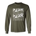 thumbnail image 1 of Please Please Please Adult Long Sleeve T-shirt, 1 of 3