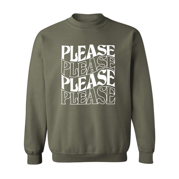 Please Please Please Crewneck Sweatshirt