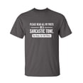 thumbnail image 1 of Please Read All My Posts Adult Humor Graphic Sarcastic Funny T Shirt, 1 of 1