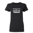 thumbnail image 1 of Please Read All My Posts In A Sarcastic Tone You Know For Full Effect Sarcastic Novelty Gift Idea Adult Humor Funny Women's Casual Tees, 1 of 3