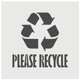 thumbnail image 1 of Please Recycle with Symbol DIY Cookie Wall Craft Stencil - 9.0 Inch, 1 of 5