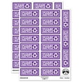 thumbnail image 1 of Please Recycle with Symbol Double Border Sticker Set - Purple - Matte Finish - 2.00" Large, 1 of 7