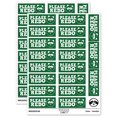thumbnail image 1 of Please Redo Teacher Student School Sticker Set - Dark Green - Matte Finish - 2.00" Large, 1 of 7
