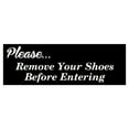 thumbnail image 1 of Please Remove Shoes Before Entering Sign - Black (Large), 1 of 5