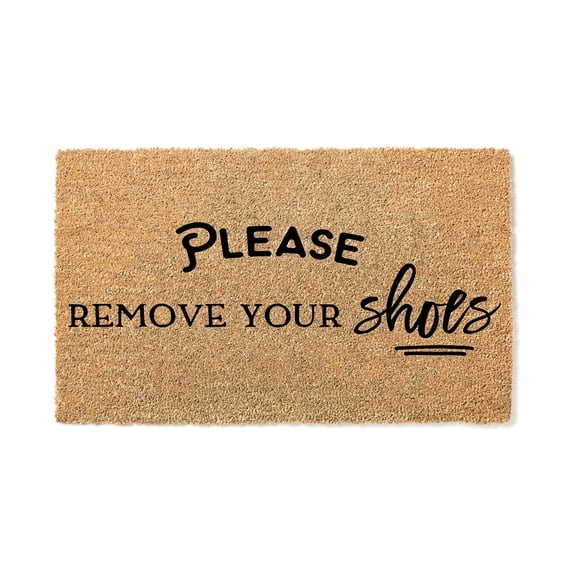 Please Remove Your Shoes | Funny Welcome Mat | No Shoes | Funny Door Mat | Funny Gift | Home Doormat | Housewarming | Closing Gift