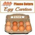thumbnail image 1 of Please Return Egg Carton Tag Stickers 1x2.625 Inch Farm Fresh Chicken Eggs Carton Labels 500 Pcs, 1 of 6