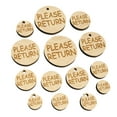thumbnail image 1 of Please Return Wood Mini Charms Shapes DIY Craft Jewelry - With Hole - Various Sizes (16pcs), 1 of 7