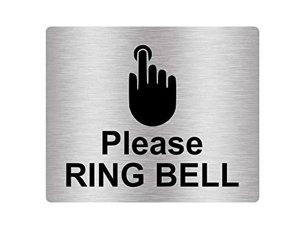 Engraved ~ Please RING BELL ~ Wall Door Sign Plate | Doorbell Home Office  Plaque | eBay