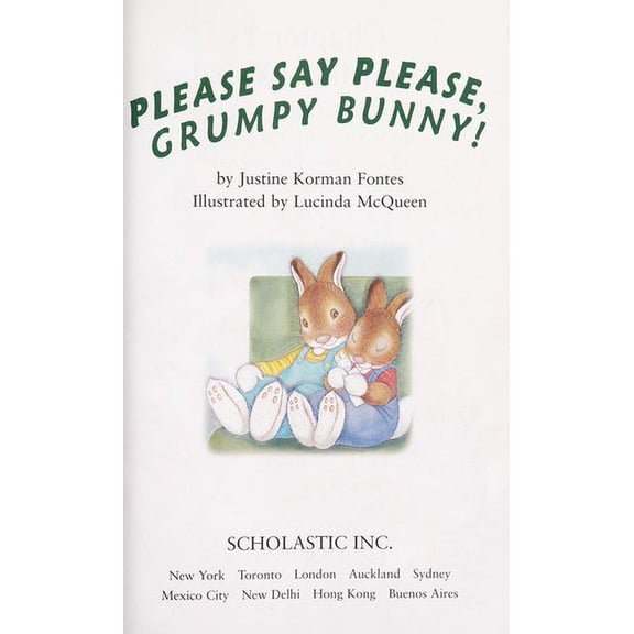 Pre-Owned Please Say Please Grumpy Bunny: Grumpy Bunny Reader Paperback