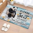 thumbnail image 1 of Please Seat Yourself Washable Small Entryway Area Rugs 2'x3', Panda in Toilet Low Pile Throw Rug Non-Slip Sturdy Edge Binding Carpet for Front Door Floor Room Entry, 1 of 9