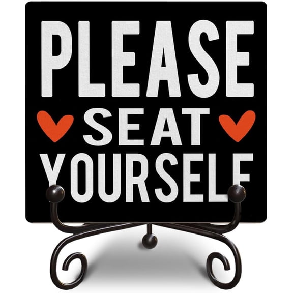 Please Seat Yourself - Bathroom Decor, Funny Wooden Sign, Humorous Wood Plaque Gift