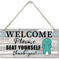 Please Seat Yourself Hospitality Wooden Wall Decor - 12 x 8 Inch Sign ...