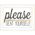thumbnail image 1 of Please Seat Yourself by Marla Rae Framed Print Wall Art Wood Multi-Color, 1 of 4