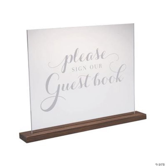 Please Sign Our Guestbook Acrylic Sign, Party & Gift, Home Decor, 1 Piece