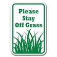 thumbnail image 1 of Please Stay Off Grass Sign 12" x 18" Heavy Gauge Aluminum Signs, 1 of 4