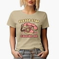thumbnail image 1 of Please Stop Calling Me with Retro Telephone, Anti Valentine's Day Gift, Tan T-Shirt, Small, 1 of 5