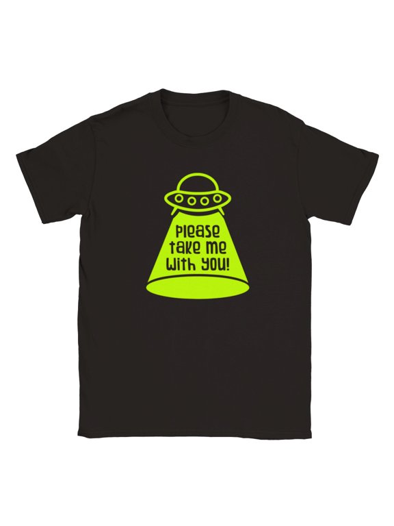 Please Take Me With You! - UFO Alien ET Classic Unisex Crewneck T-shirt
