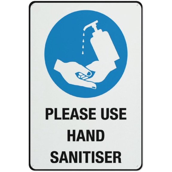 Please Use Hand Sanitiser Sign Safe Sign, Signs Outdoor, 8"x12", Sign For Home, Business, Driveway Alert