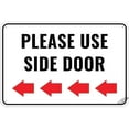thumbnail image 1 of Please Use Other Door Sign Left Arrow Sign 12"x 8" Metal Signs For Outdoor & Indoor, 1 of 4