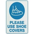 thumbnail image 1 of Please Use Shoe Covers Sign 12 X 8 Inches Aluminum Sign Reflective - Uv Protected, Waterproof, Weatherproof And Fade Resistant - 4Pre-Drilled Holes, 1 of 6