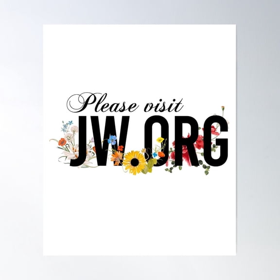 Please Visit Jw.Org Poster Wall Art Modern Wall Decor For Living Room Bedroom