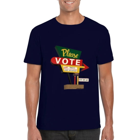 Please Vote Political Election Activism Civic Duty Urge T-Shirt, for men & women, up to size 5XL