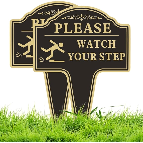 Please Watch Your step Sign-10x14aluminum - Caution Please Watch Your Step Sign Outdoor
