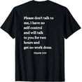 thumbnail image 1 of Please don't talk to me I wont get any work done ART ON BACK T-Shirt, 1 of 4