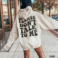 thumbnail image 1 of Please don't talk to me , introvert , Words on back retro , Oversized trendy , introvert gift All Size S-5XL, 1 of 4