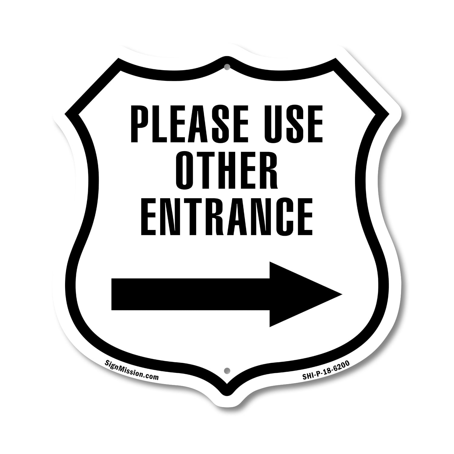 Please use Other Entrance Right Arrow (2 Pack) 12 inch X 12 inch Shield ...