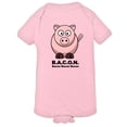 thumbnail image 1 of PleaseMeTees™ Baby Bacon Bacon Pig I Love Pork Meat HQ Jumpsuit, 1 of 1
