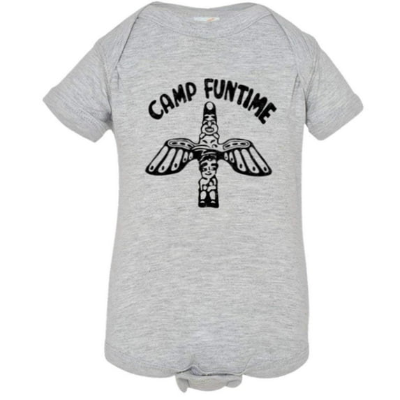 PleaseMeTees™ Baby Blondie Camp Funtime Play Famous Distressed Jumpsuit