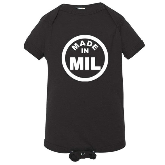 PleaseMeTees™ Baby Born Made Milwaukee WI Wisconsin Logo Label HQ Jumper