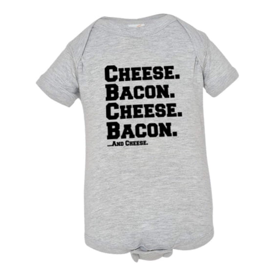 PleaseMeTees™ Baby Cheese and Bacon Grease I Love Pizza HQ Jumpsuit