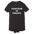 thumbnail image 1 of PleaseMeTees™ Baby Cherchez LA Femme Classic French Logo HQ Jumpsuit, 1 of 1