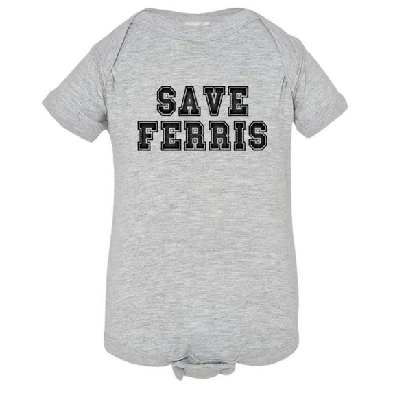 PleaseMeTees™ Baby Classic Save Ferris Beuller Day Off Vintage Jumpsuit