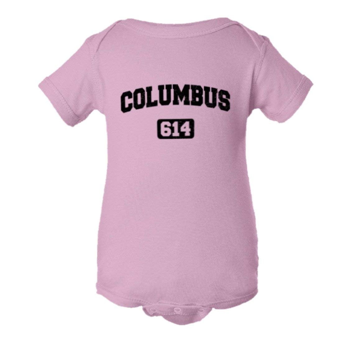 PleaseMeTees™ Baby Columbus 614 CBUS Area Code Distressed HQ Jumpsuit ...
