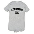 thumbnail image 1 of PleaseMeTees™ Baby Columbus 614 CBUS Area Code Distressed HQ Jumpsuit, 1 of 8