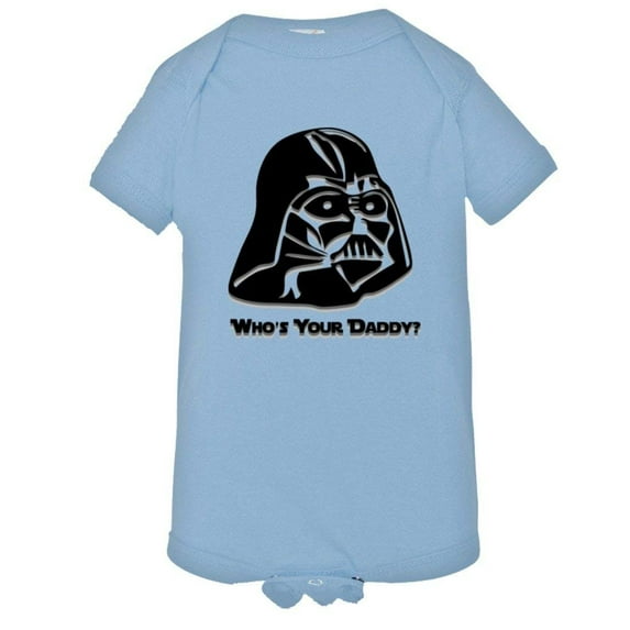 PleaseMeTees™ Baby Cool Darth Vader Whos Your Daddy Embossed HQ Jumper