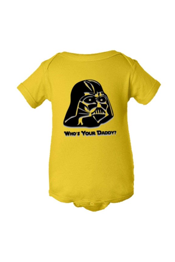™ Baby Cool Darth Vader Whos Your Daddy Embossed HQ Jumpsuit