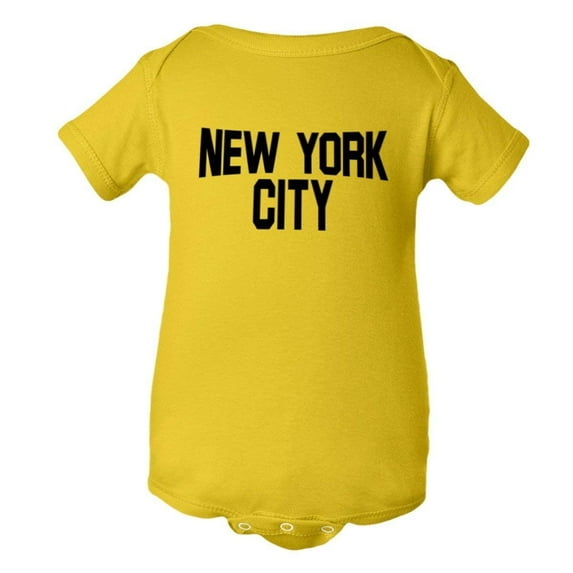 PleaseMeTees™ Baby Creeper John Lennon Famous Classic New York City HQ 1 Pc Jumper Yel