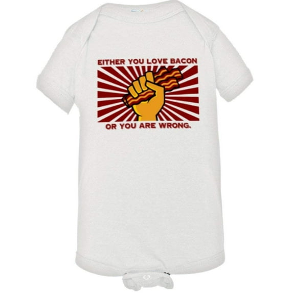 PleaseMeTees™ Baby Either You I Love Bacon Or You Are Wrong HQ Jumpsuit