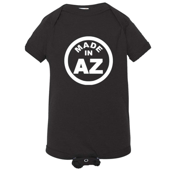 PleaseMeTees™ Baby From Born Made In Arizona AZ Logo Label Tag HQ Jumper