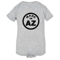 thumbnail image 1 of PleaseMeTees™ Baby From Born Made In Arizona AZ Logo Label Tag Jumpsuit, 1 of 1