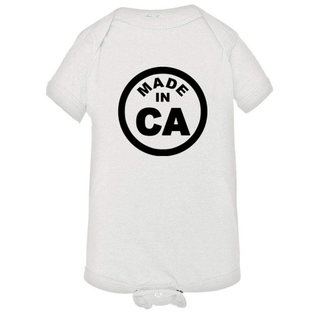 PleaseMeTees™ Baby From Born Made In California CA Logo Label HQ Jumper
